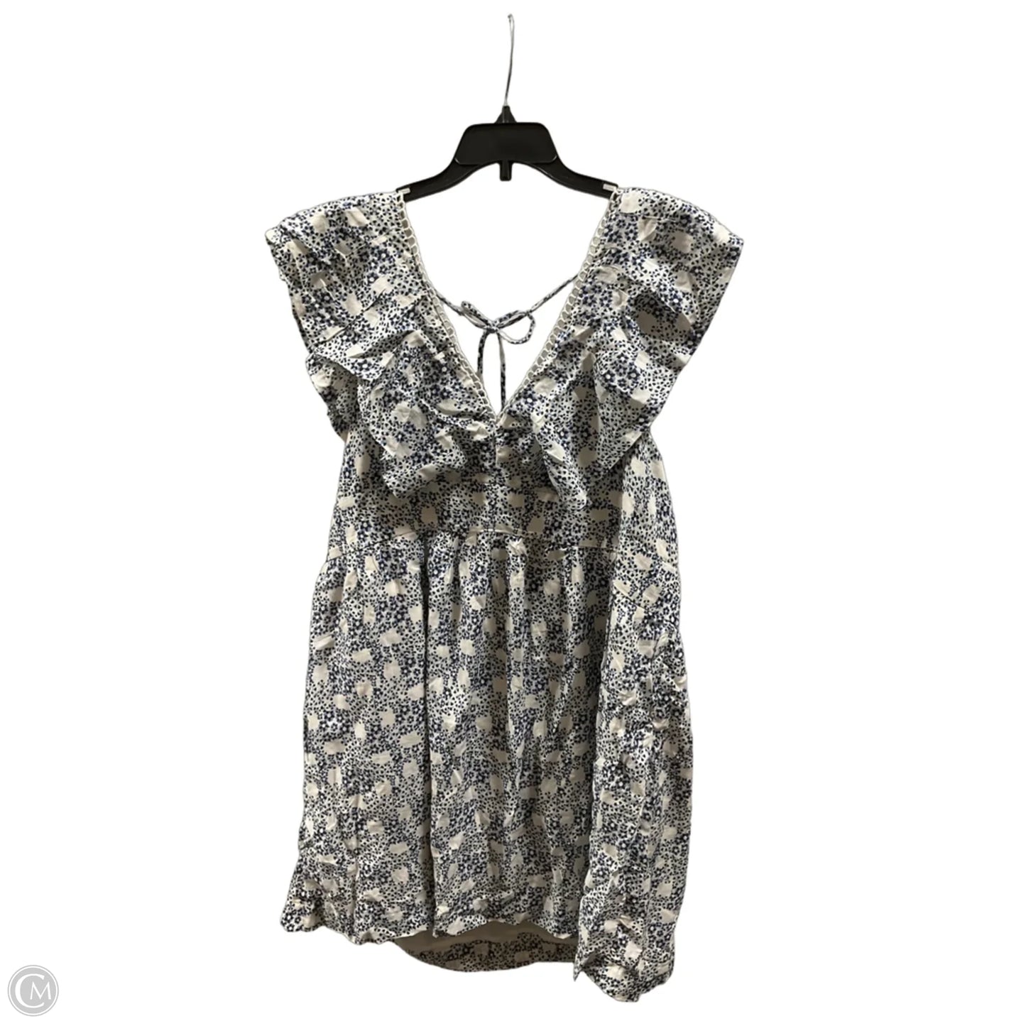 Dress Casual Short By Anthropologie In Blue & Pink, Size: Xl