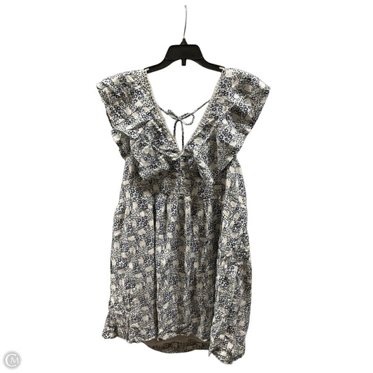 Dress Casual Short By Anthropologie In Blue & Pink, Size: Xl