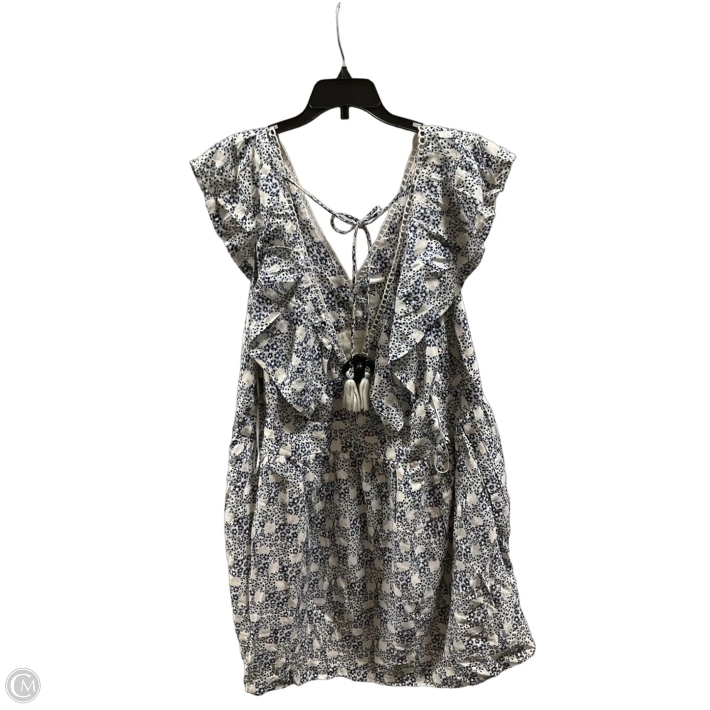 Dress Casual Short By Anthropologie In Blue & Pink, Size: Xl