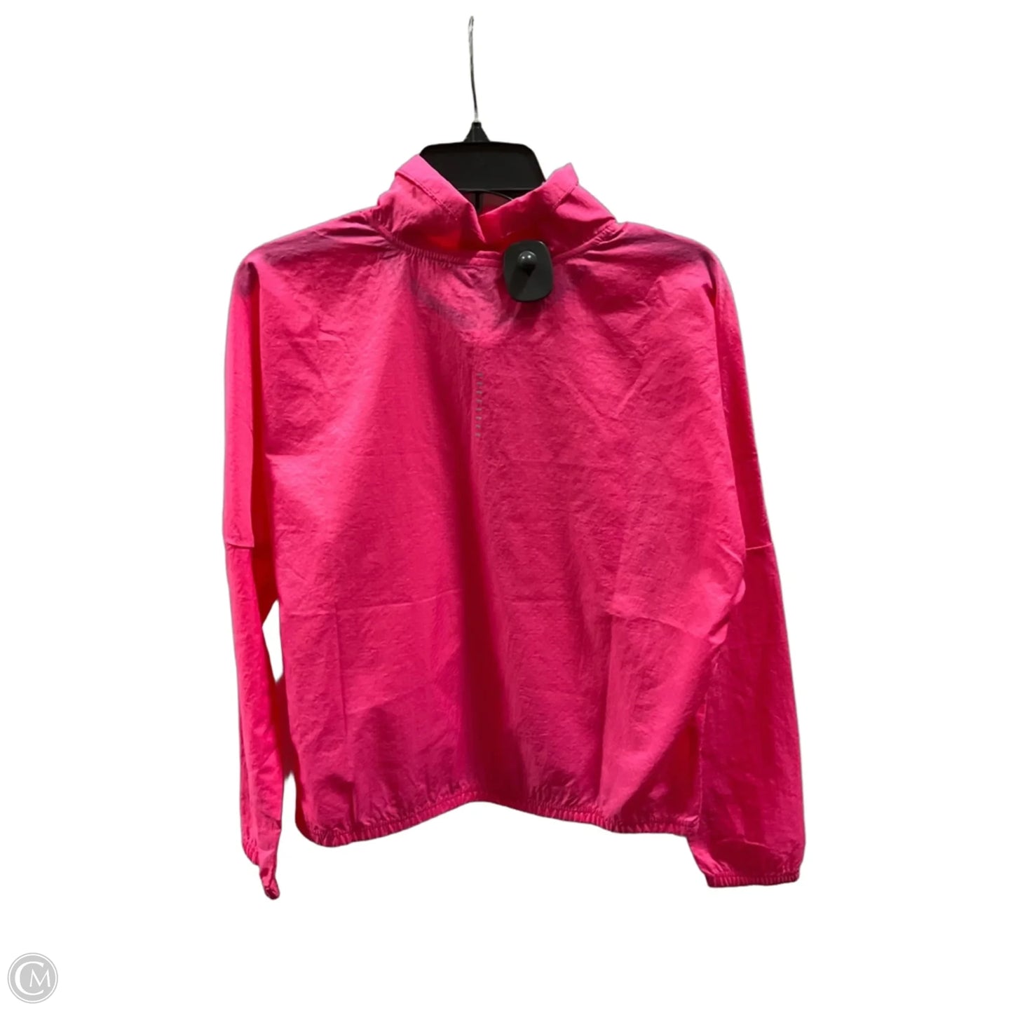 Athletic Jacket By Nike In Pink, Size: M