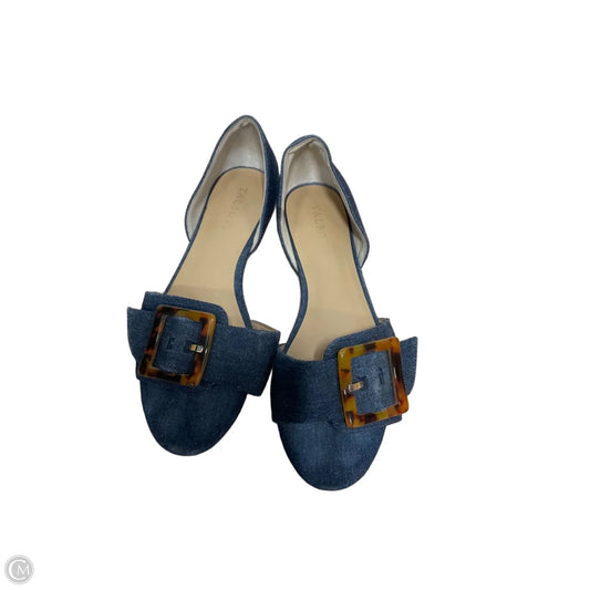 Sandals Flats By Talbots In Blue Denim, Size: 8