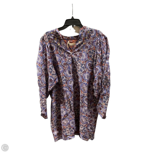 Dress Casual Short By Cma In Orange & Purple, Size: M