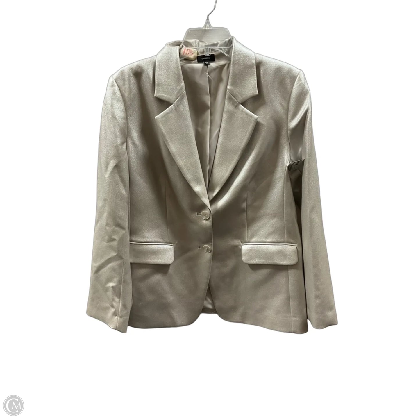 Blazer By Express In Silver, Size: M