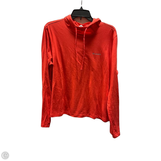 Athletic Top Long Sleeve Hoodie By Columbia In Orange, Size: Xl