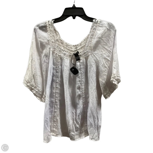 Top Sleeveless By New Directions In White, Size: Xl