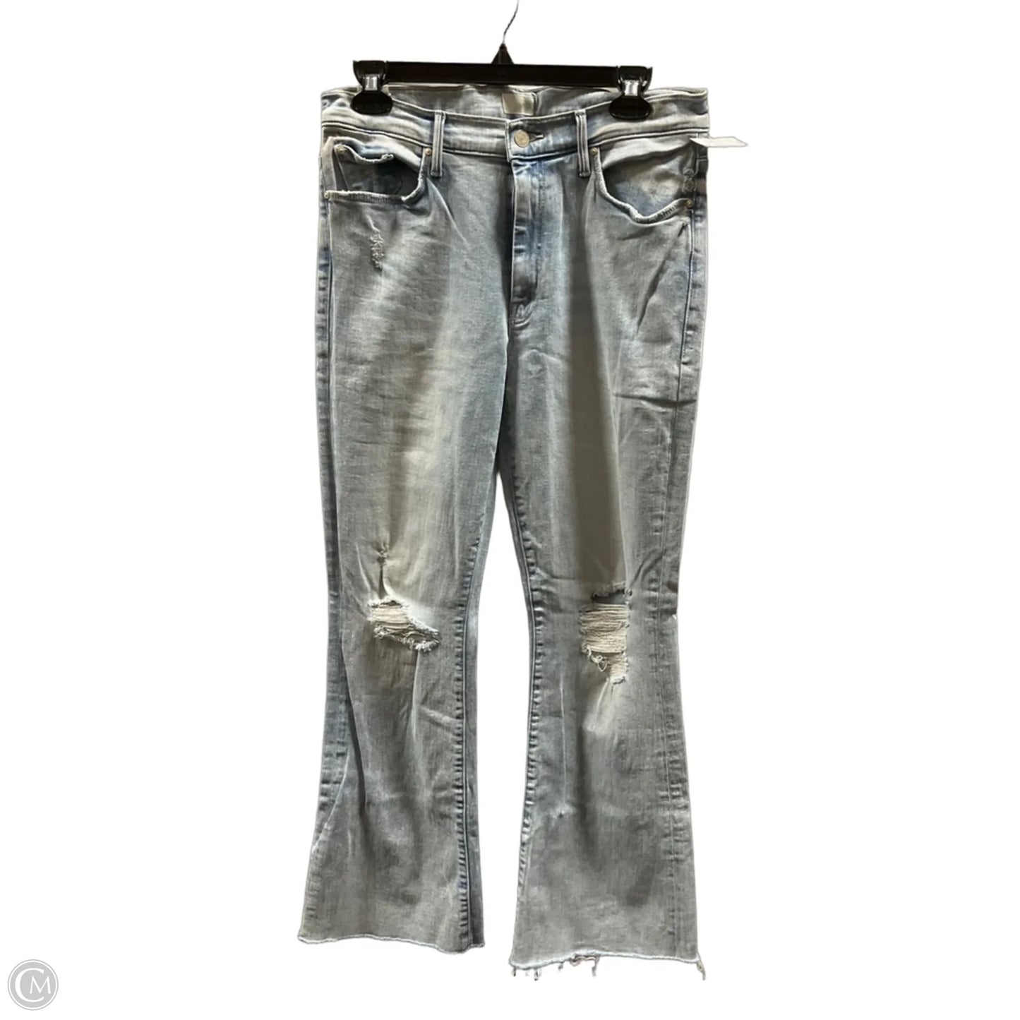 Jeans Flared By Mother In Blue Denim, Size: 8