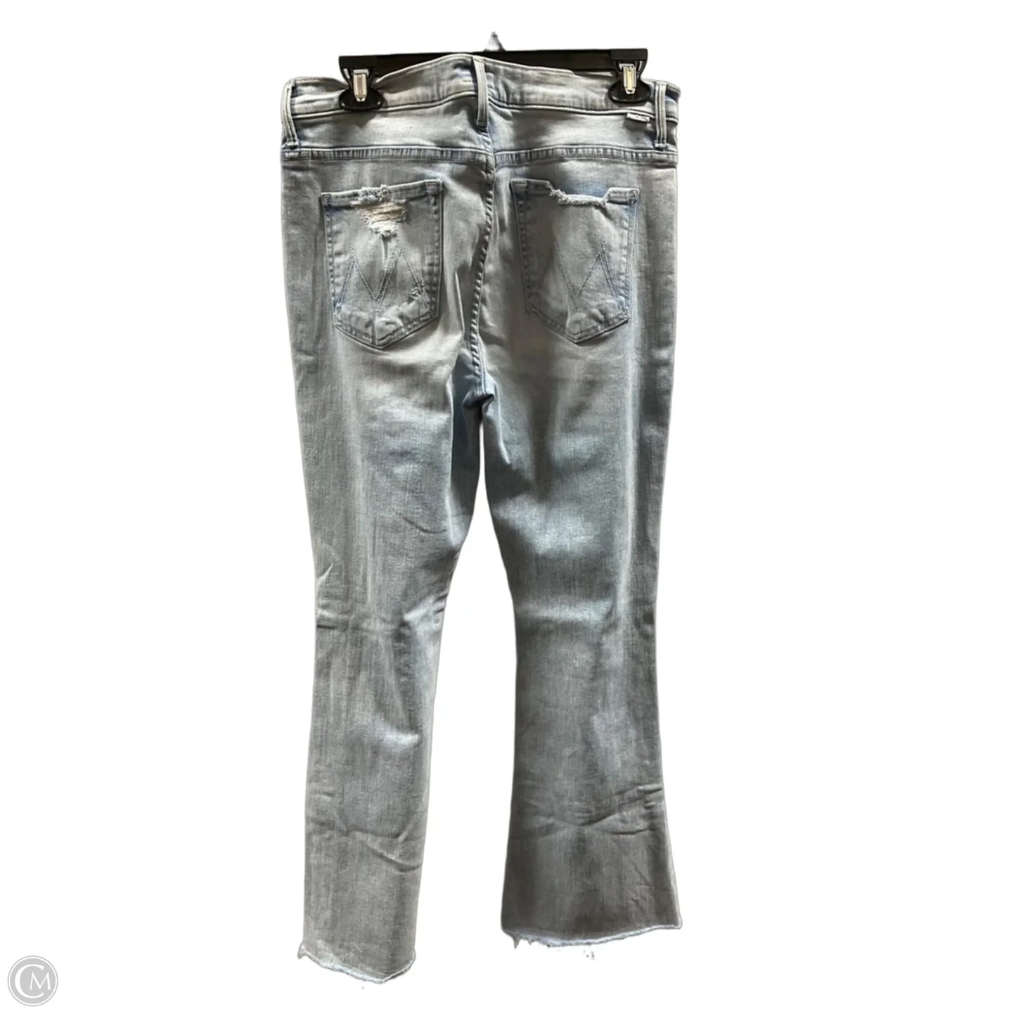 Jeans Flared By Mother In Blue Denim, Size: 8