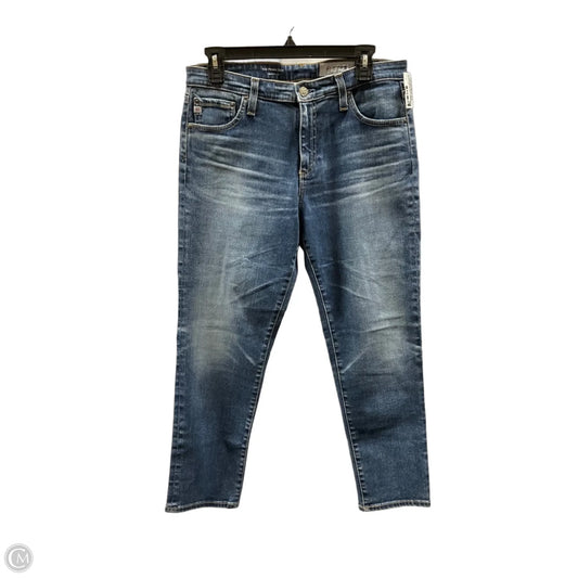Jeans Cropped By Adriano Goldschmied In Blue Denim, Size: 8