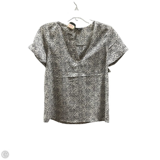 Top Short Sleeve By Clothes Mentor In Black & White, Size: S