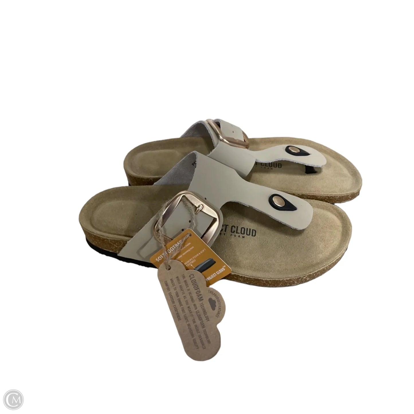 Sandals Flats By Cmc In Tan, Size: 6.5