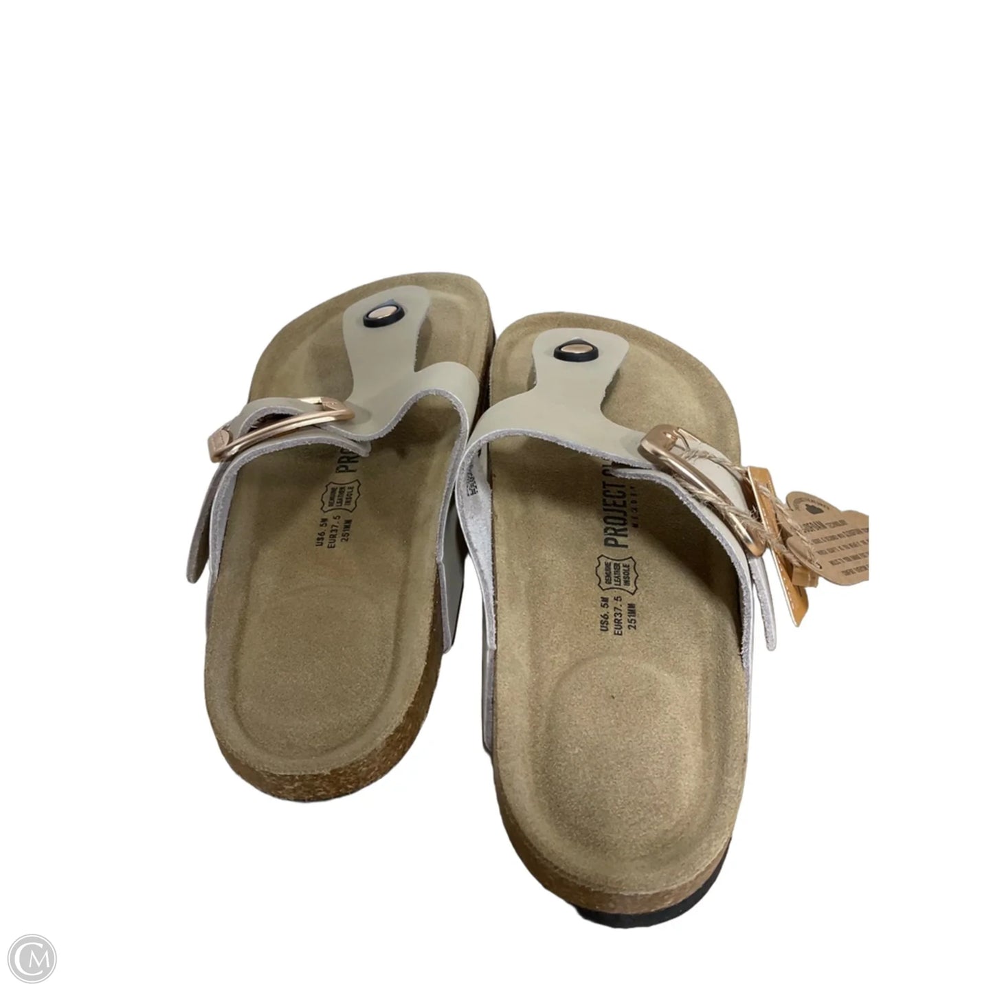 Sandals Flats By Cmc In Tan, Size: 6.5