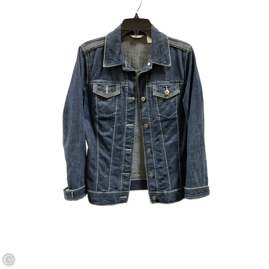 Jacket Denim By Laura Ashley In Blue Denim, Size: M