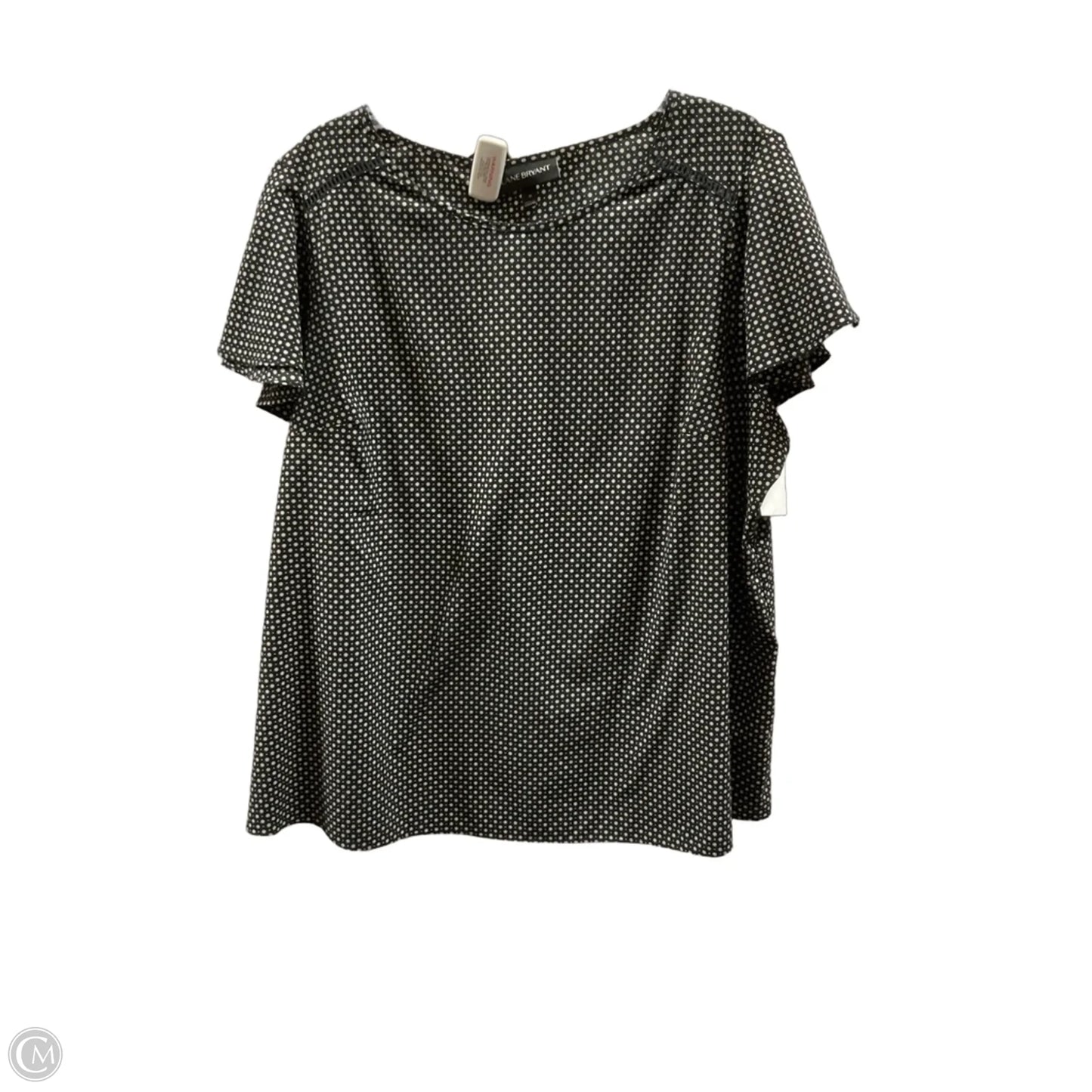 Top Short Sleeve By Lane Bryant In Polkadot Pattern, Size: 18