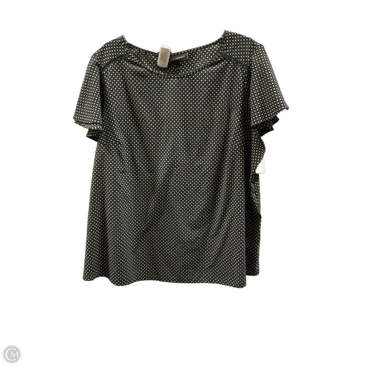 Top Short Sleeve By Lane Bryant In Polkadot Pattern, Size: 18