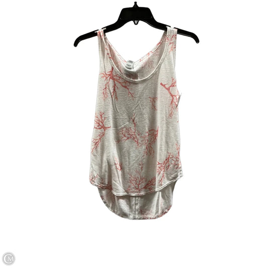 Top Sleeveless By Old Navy In Pink & White, Size: S