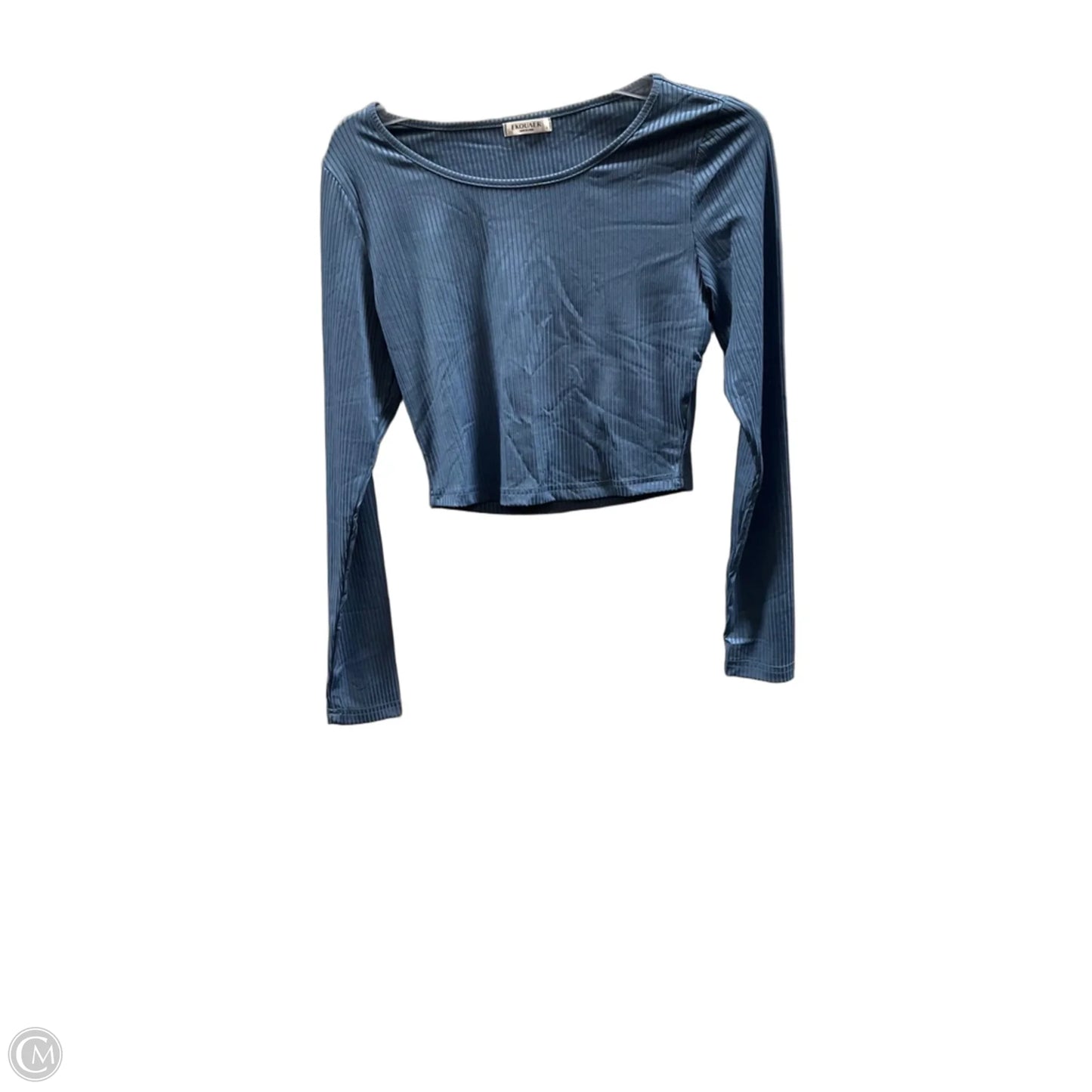 Athletic Top Long Sleeve Crewneck By Ekouaer In Blue, Size: S
