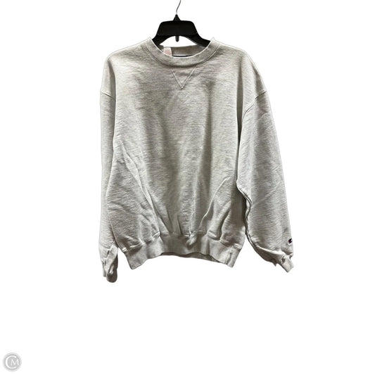 Sweatshirt Crewneck By Champion In Grey, Size: L