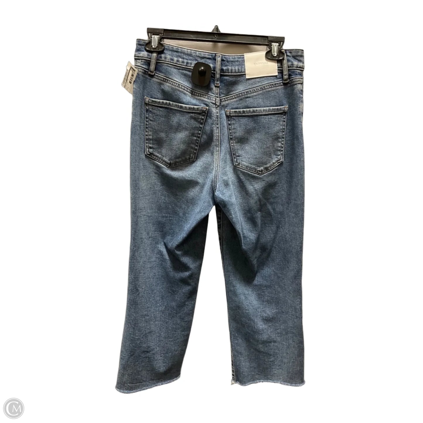 Jeans Cropped By Express In Blue Denim, Size: 2