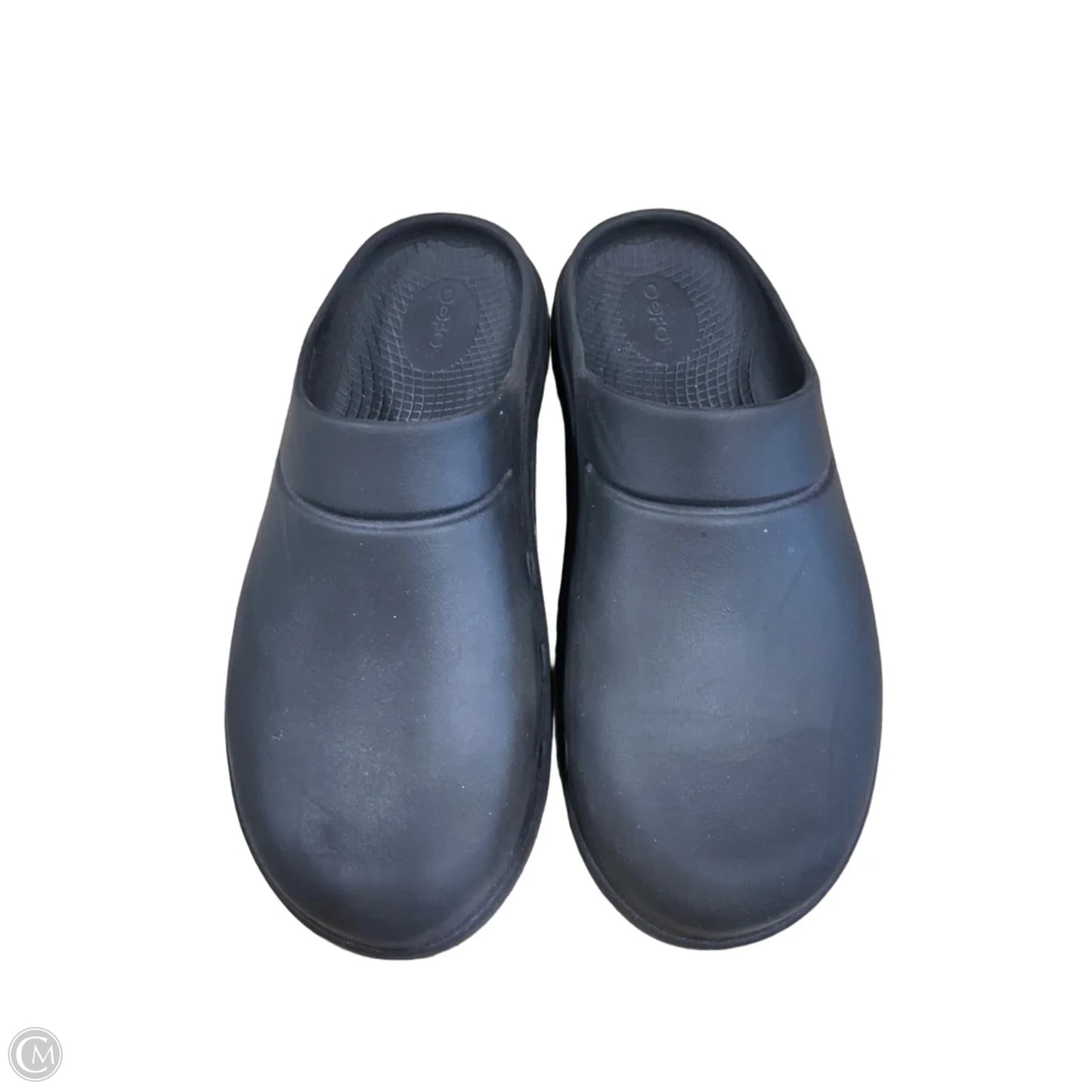 Shoes Flats By Crocs In Black, Size: 8
