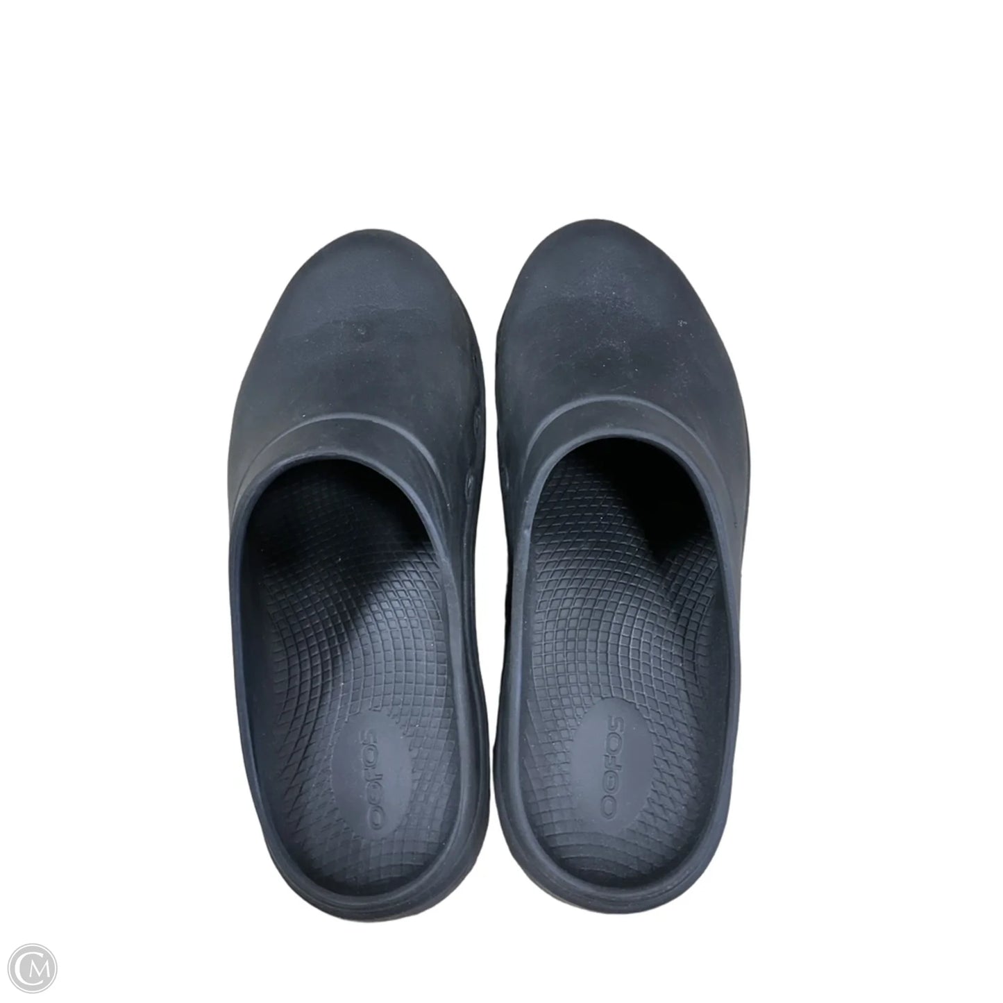 Shoes Flats By Crocs In Black, Size: 8