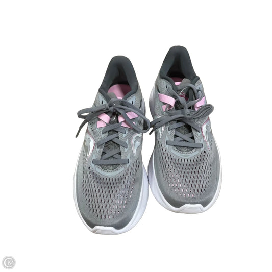 Shoes Athletic By Saucony In Grey & Pink, Size: 8