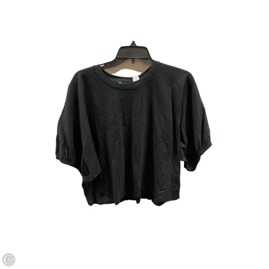 Top Short Sleeve By Zara In Black, Size: M