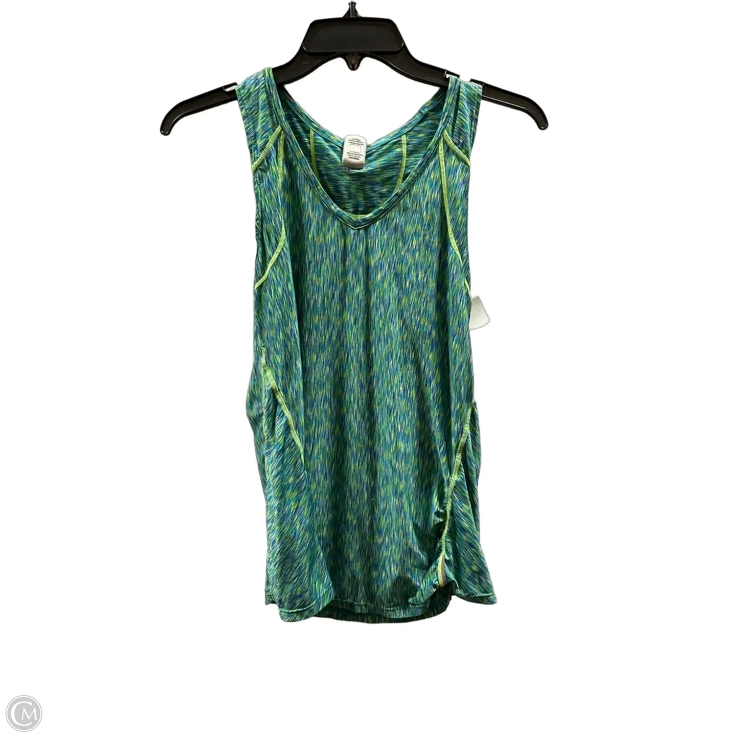 Athletic Tank Top By Athleta In Blue & Yellow, Size: M