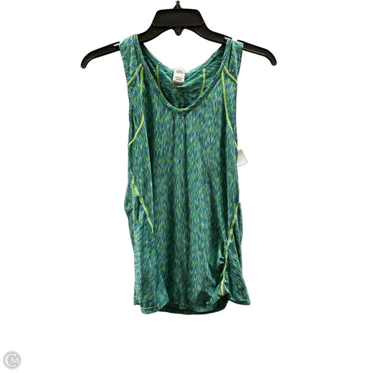 Athletic Tank Top By Athleta In Blue & Yellow, Size: M