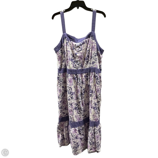 Dress Casual Maxi By Lane Bryant In Purple, Size: 20