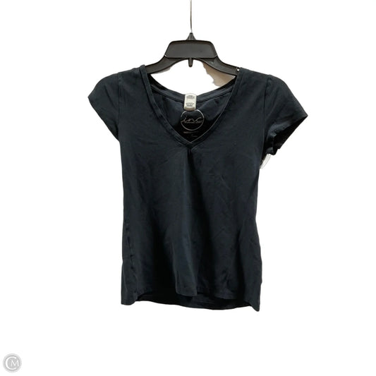 Top Short Sleeve Basic By International Concepts In Black, Size: Xs