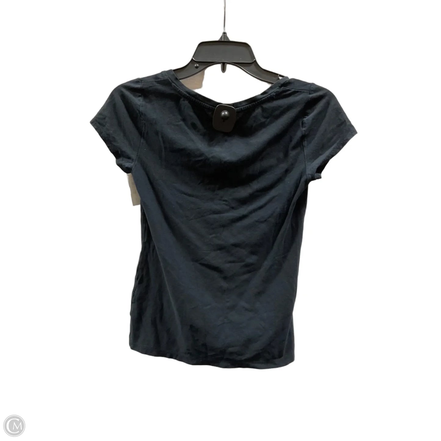 Top Short Sleeve Basic By International Concepts In Black, Size: Xs