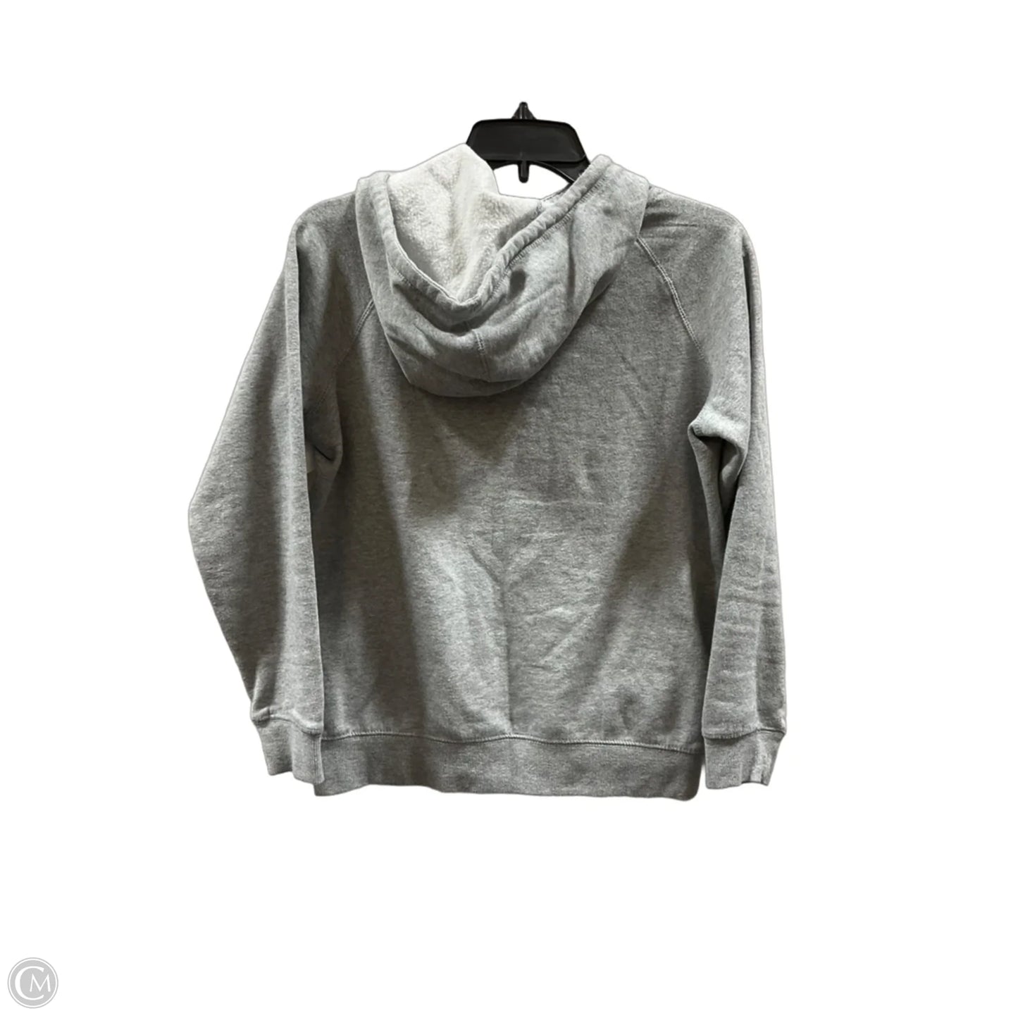 Athletic Sweatshirt Hoodie By Reebok In Grey, Size: S