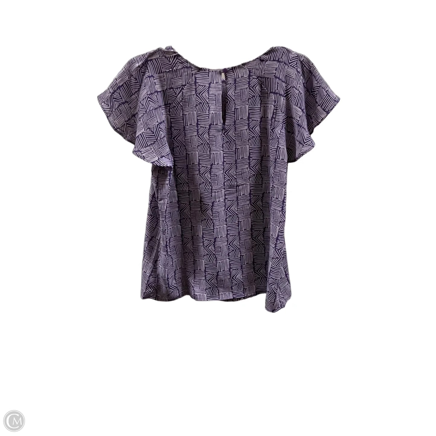 Top Short Sleeve By Worthington In Purple, Size: M