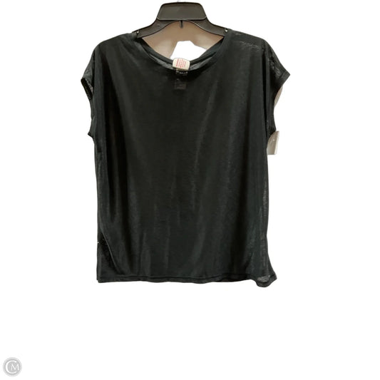 Athletic Top Short Sleeve By Champion In Black, Size: M