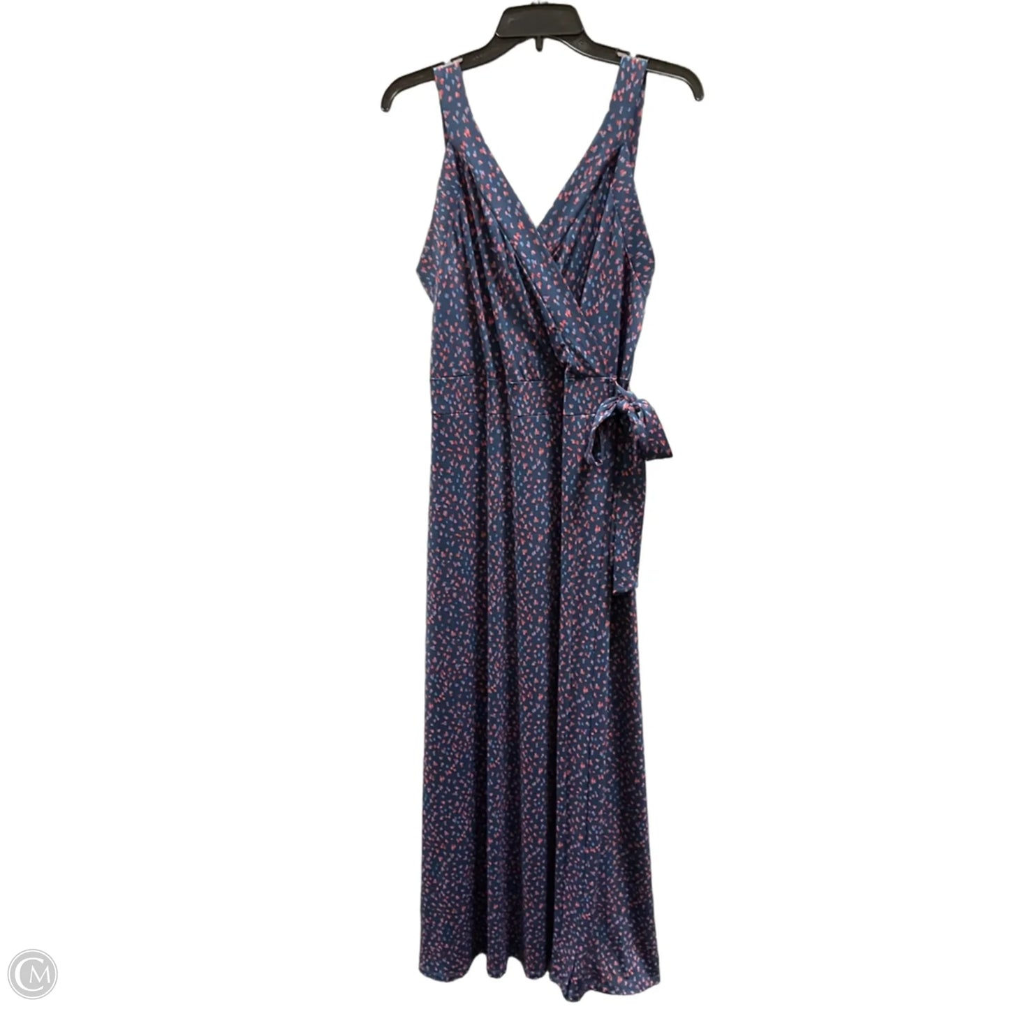 Dress Casual Maxi By 41 Hawthorn In Blue & Red, Size: Xxl
