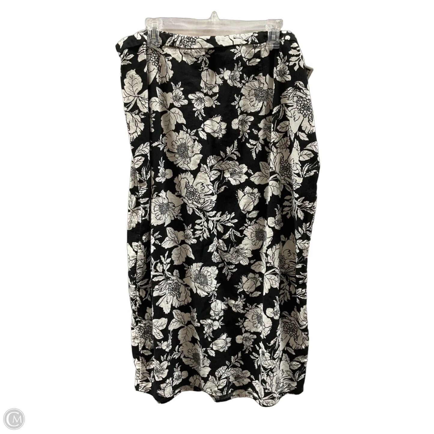 Skirt Midi By Old Navy In Black & Cream, Size: Xl