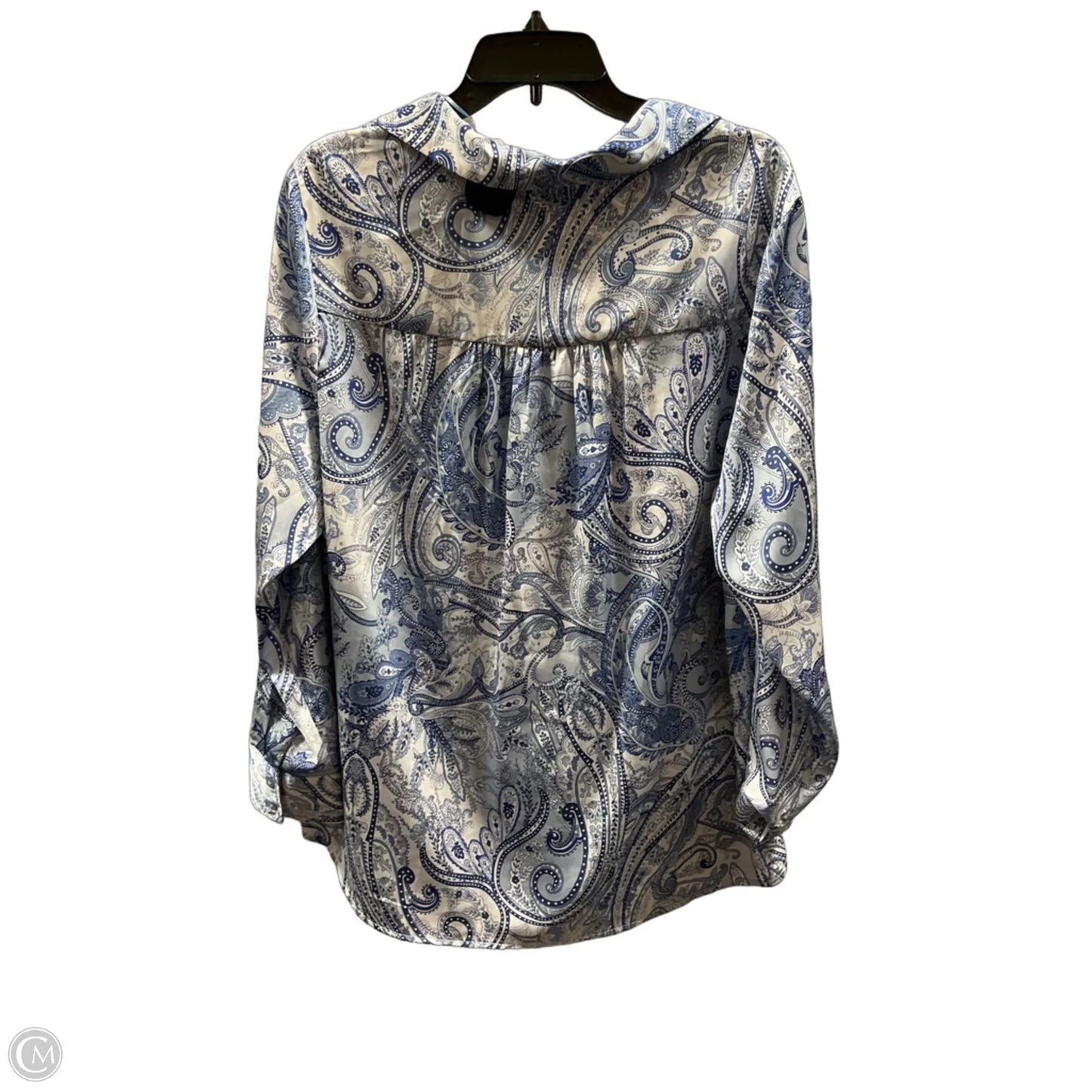 Blouse Long Sleeve By Joie In Paisley Print, Size: 1x