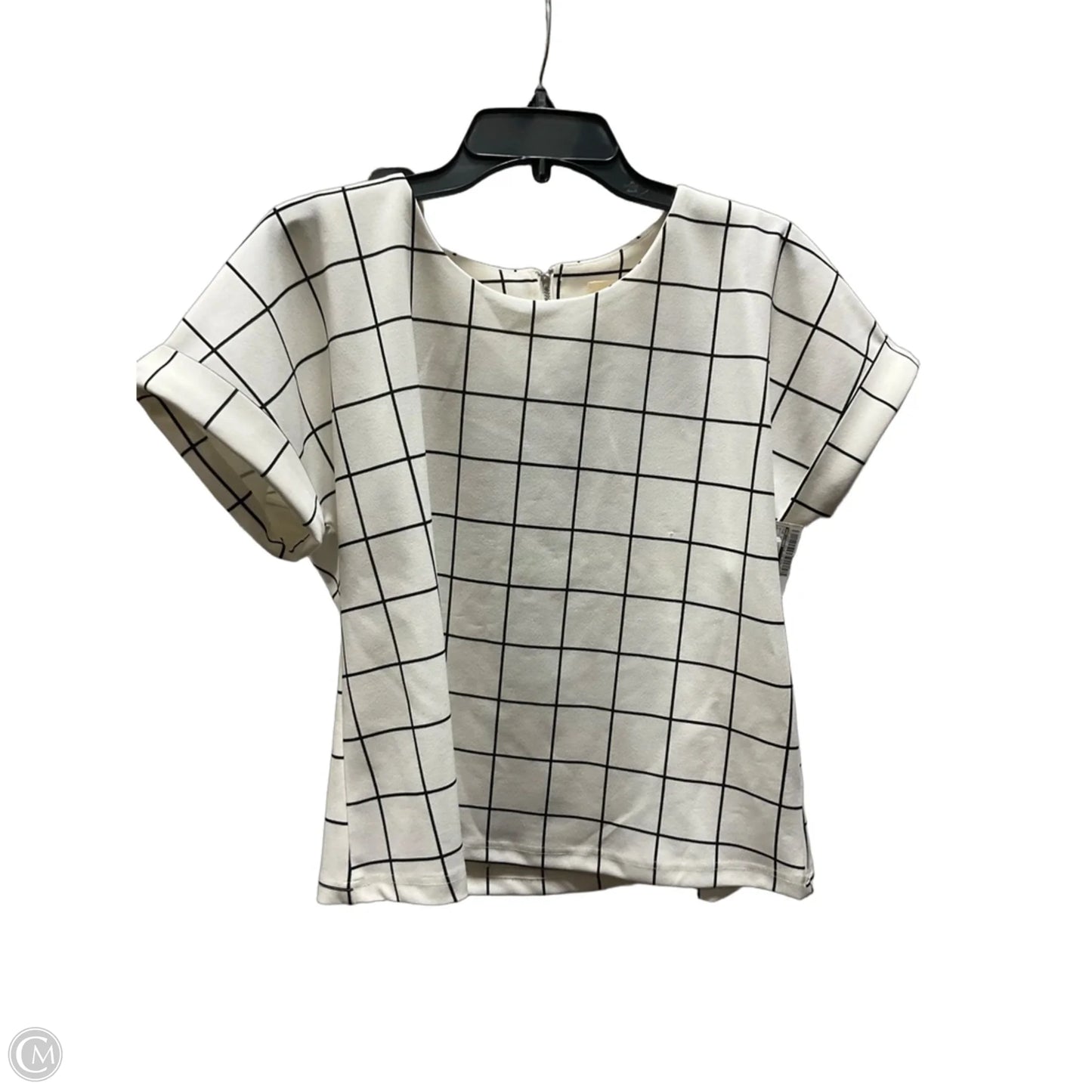 Top Short Sleeve By Melloday In White, Size: S
