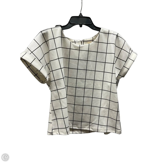 Top Short Sleeve By Melloday In White, Size: S