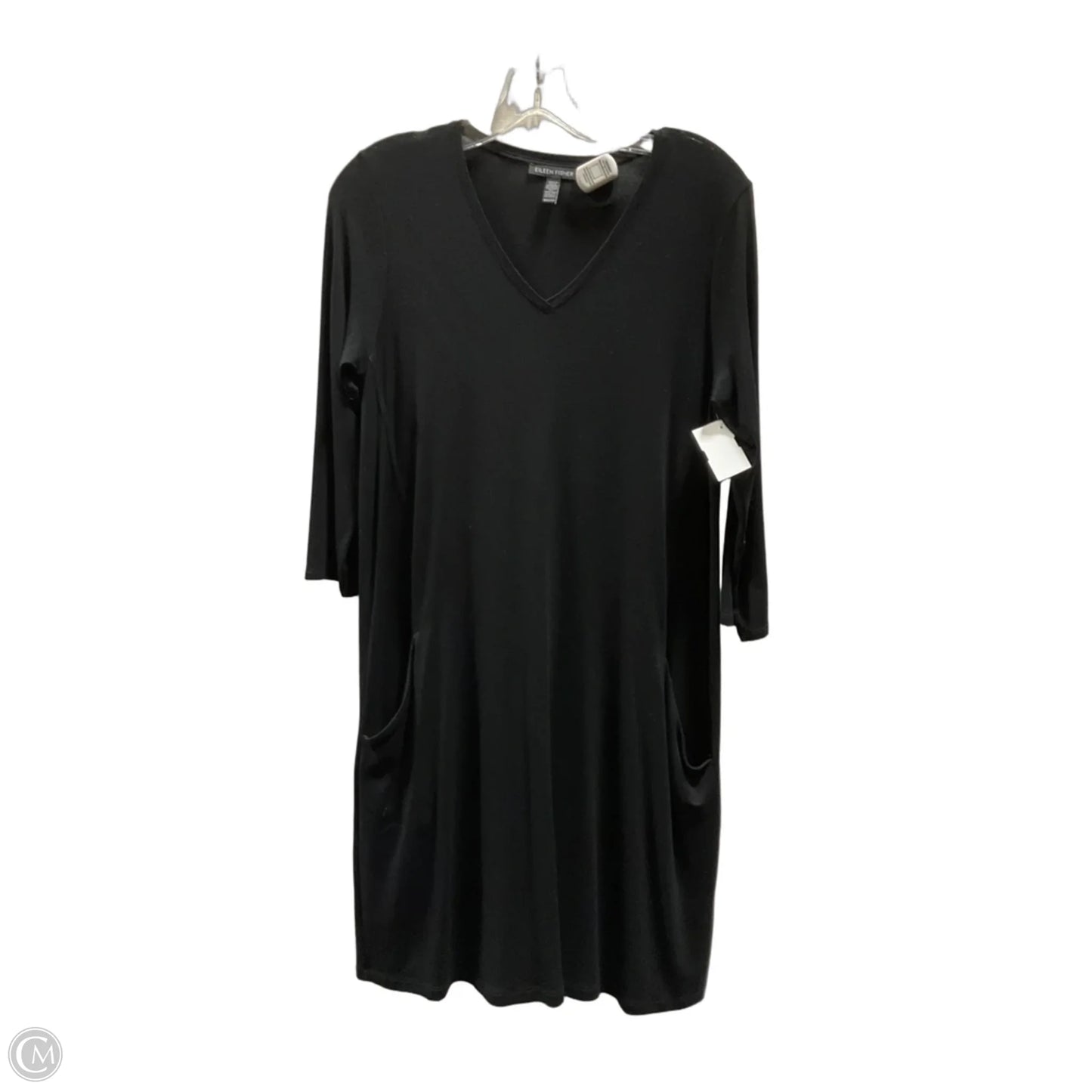 Dress Casual Short By Eileen Fisher In Black, Size: Xxs