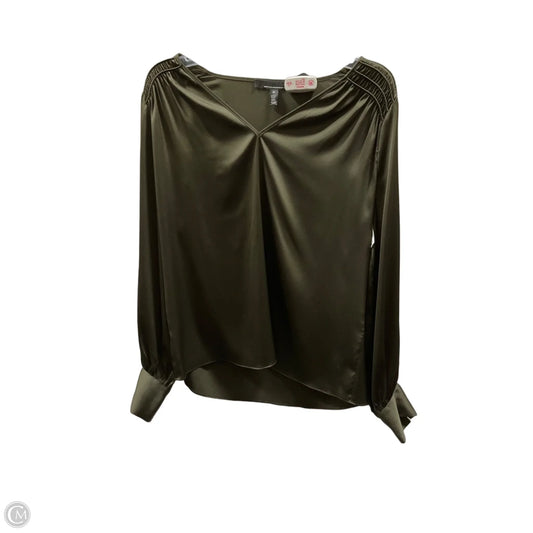 Top Long Sleeve By White House Black Market In Green, Size: M