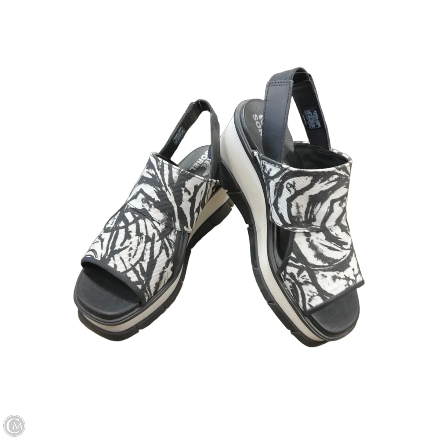 Sandals Heels Platform By Sorel In Black, Size: 8.5