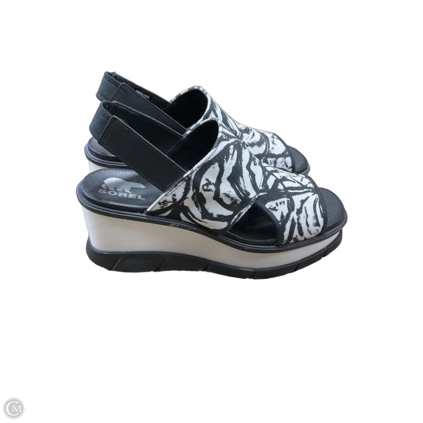 Sandals Heels Platform By Sorel In Black, Size: 8.5