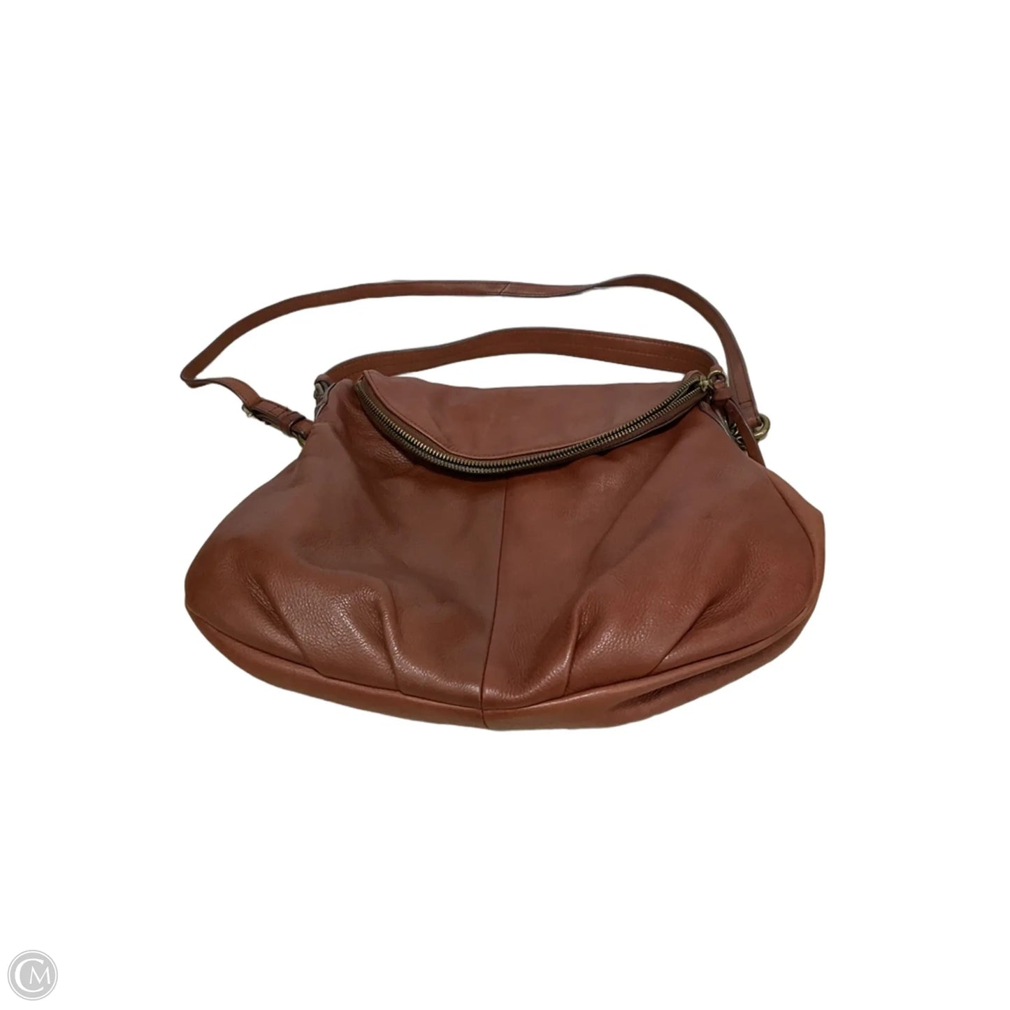 Handbag Leather By Margot, Size: Medium