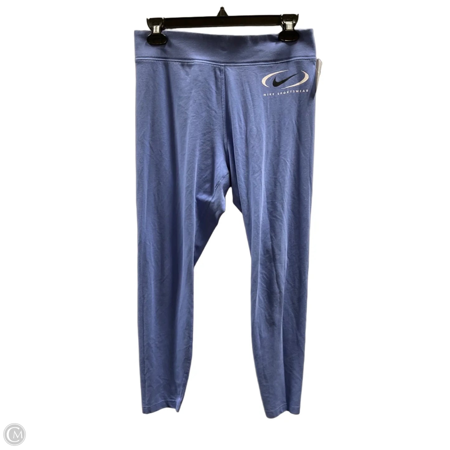 Athletic Leggings By Nike In Blue, Size: L