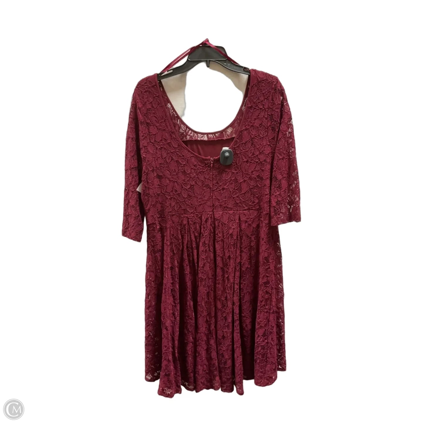 Dress Party Midi By Lane Bryant In Red, Size: 22