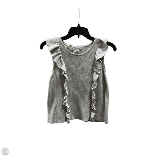 Top Sleeveless By Madewell In Grey, Size: M