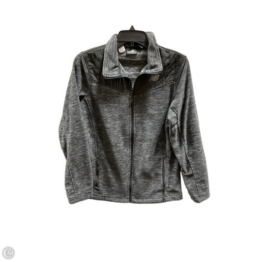 Athletic Jacket By New Balance In Grey, Size: M