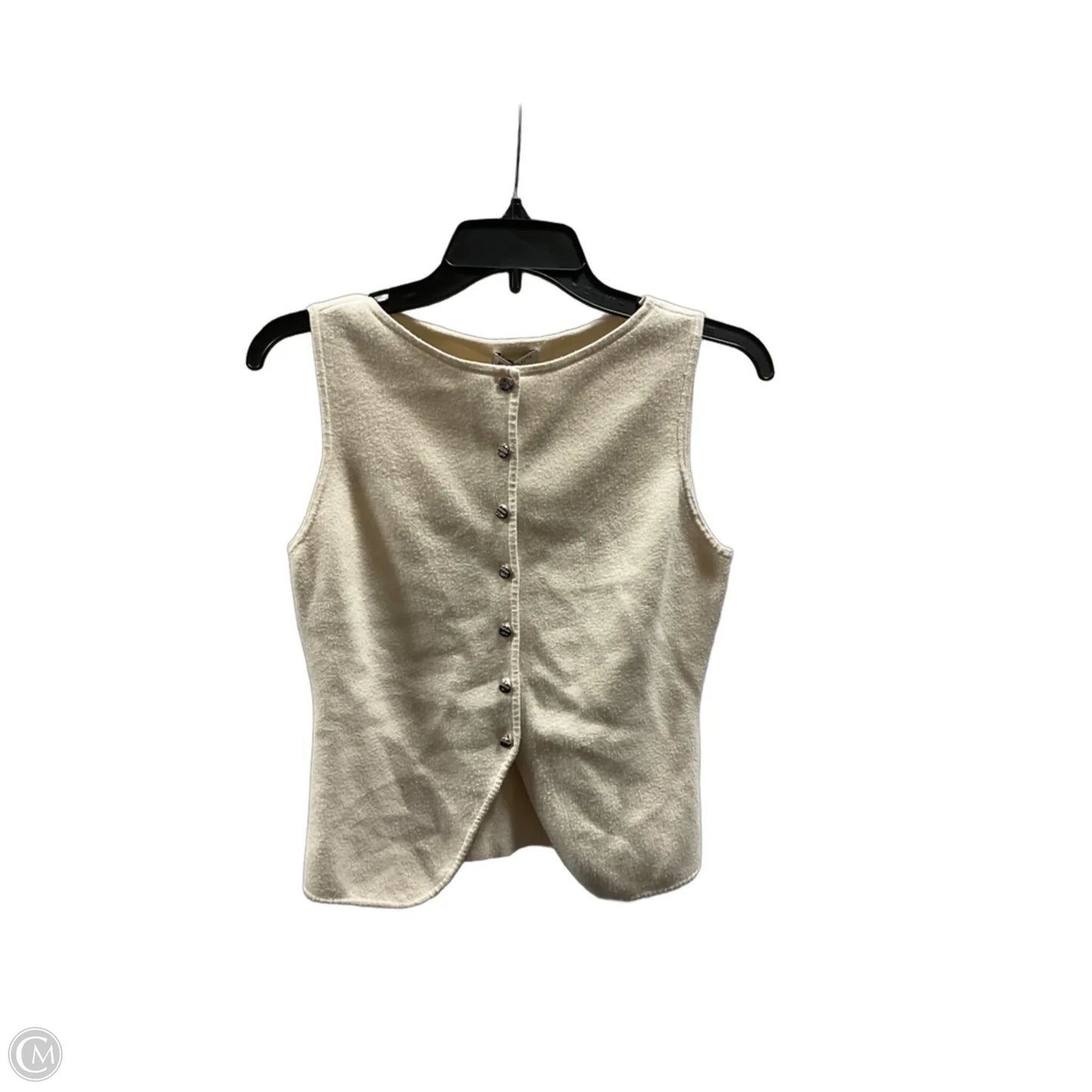 Top Sleeveless By Cmb In Cream, Size: M