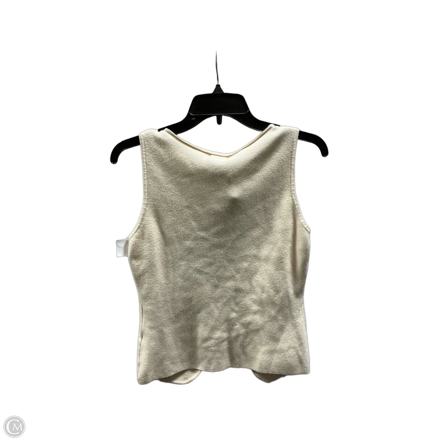 Top Sleeveless By Cmb In Cream, Size: M